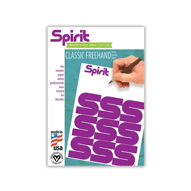 Box of 100 Spirit Tattoo Classic Freehand Hectograph Paper