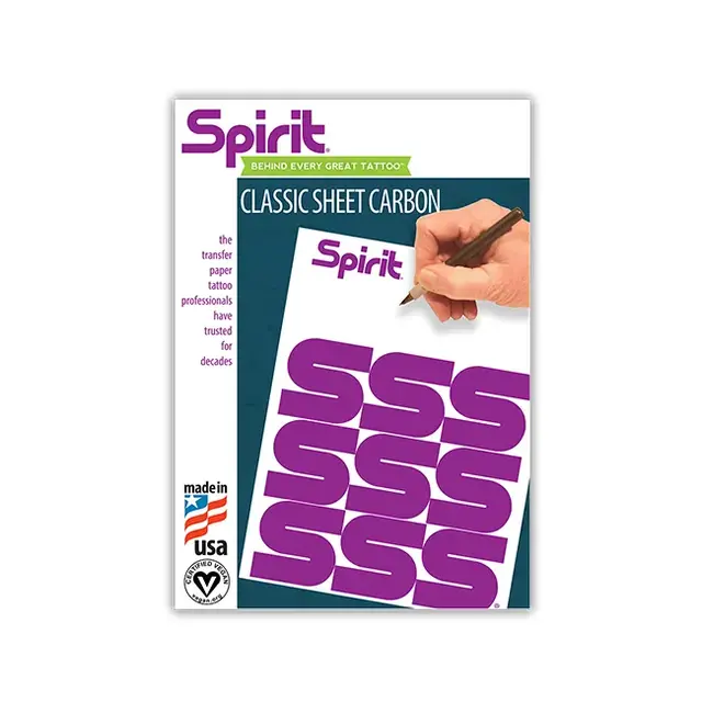 Box of 200 Spirit Tattoo Carbon Sheet Paper