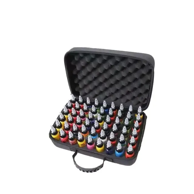 Transport/storage case for 54 tattoo inks