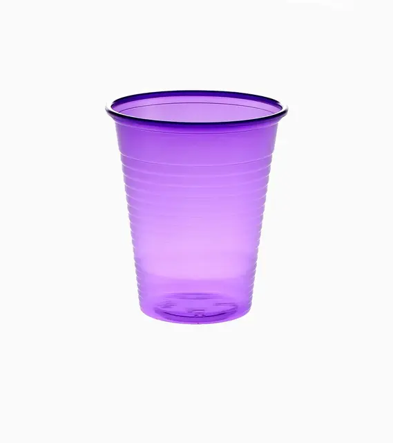 Set of 100 disposable cups Light Purple