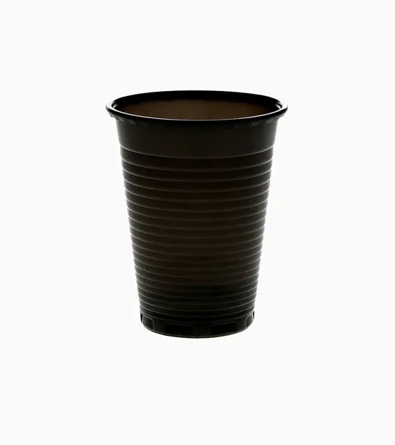 Set of 100 disposable cups Black