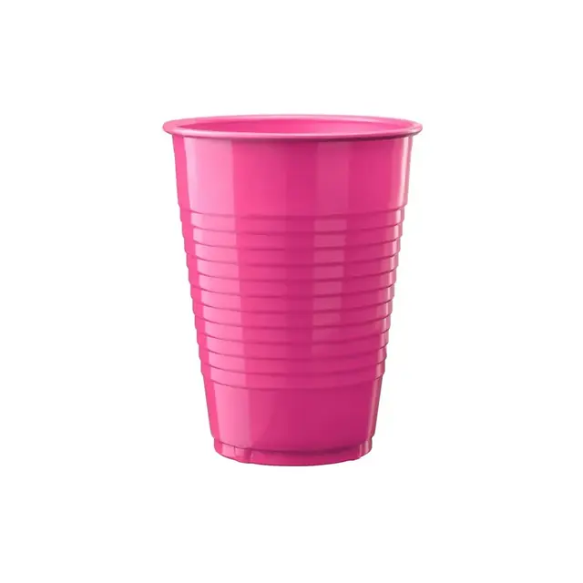 Set of 100 disposable cups Pink